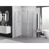 Mexen Exo-B Duo cabina de ducha abatible 100 x 85 cm, transparente, cromo - 814-100-085-01-00