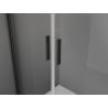 Mexen Exo porte de douche à double battant 80 cm, transparent, noir - 814-080-000-70-00