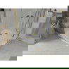 Mexen Lima Duo faltbare Duschkabine 100 x 100 cm, transparent, gold + Flat Duschwanne - 856-100-100-50-02-4010G