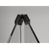 Mexen Exo faltbare Duschtür 80 cm, transparent, schwarz - 816-080-000-70-00