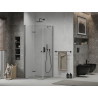 Mexen Lima opvouwbare douchecabine 80 x 80 cm, transparant, zwart - 856-080-080-70-00