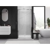 Mexen Exo-B Duo puertas de ducha abatibles dobles de 80 cm, transparentes, cromo - 814-080-000-01-00