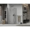 Mexen Lima faltbare Duschkabine 90 x 90 cm, transparent, schwarz - 856-090-090-70-00