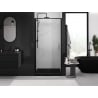 Mexen Exo-B porta doccia a battente 100 cm, trasparente, nero - 817-100-000-70-00