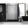 Mexen Exo-R puerta de ducha abatible 145 cm, transparente, negra - 819-145-000-70-00