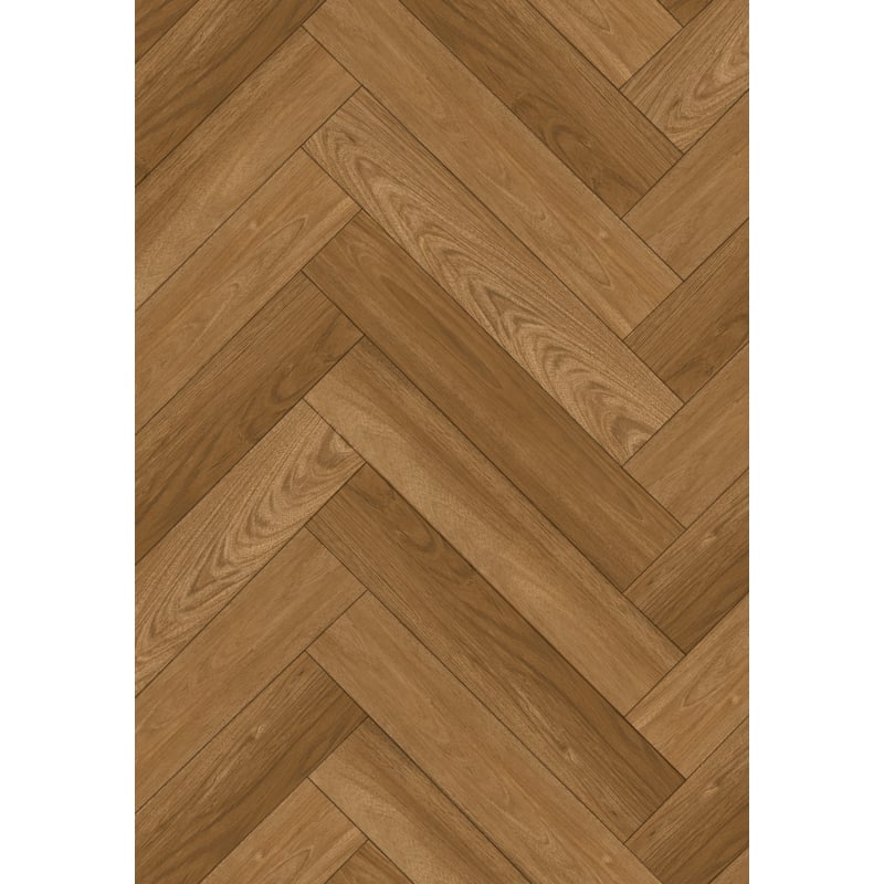 Mexen Overland Park Vinylböden Fischgrät 570 x 95 mm LVT Dryback 2,5 mm, Unterlage 4 V-Fuge, Jatoba - F1487-0570-095-255-4V1-01
