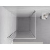 Mexen Exo-B cabina de ducha abatible 70 x 70 cm, transparente, cromo - 817-070-070-01-00