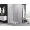 Mexen Exo-B duschkabin med svängbar dörr 100 x 100 cm, transparent, krom - 817-100-100-01-00