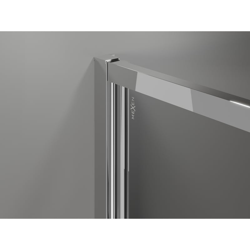 Mexen Exo-B cabina doccia a battente 95 x 70 cm, trasparente, cromo - 817-095-070-01-00