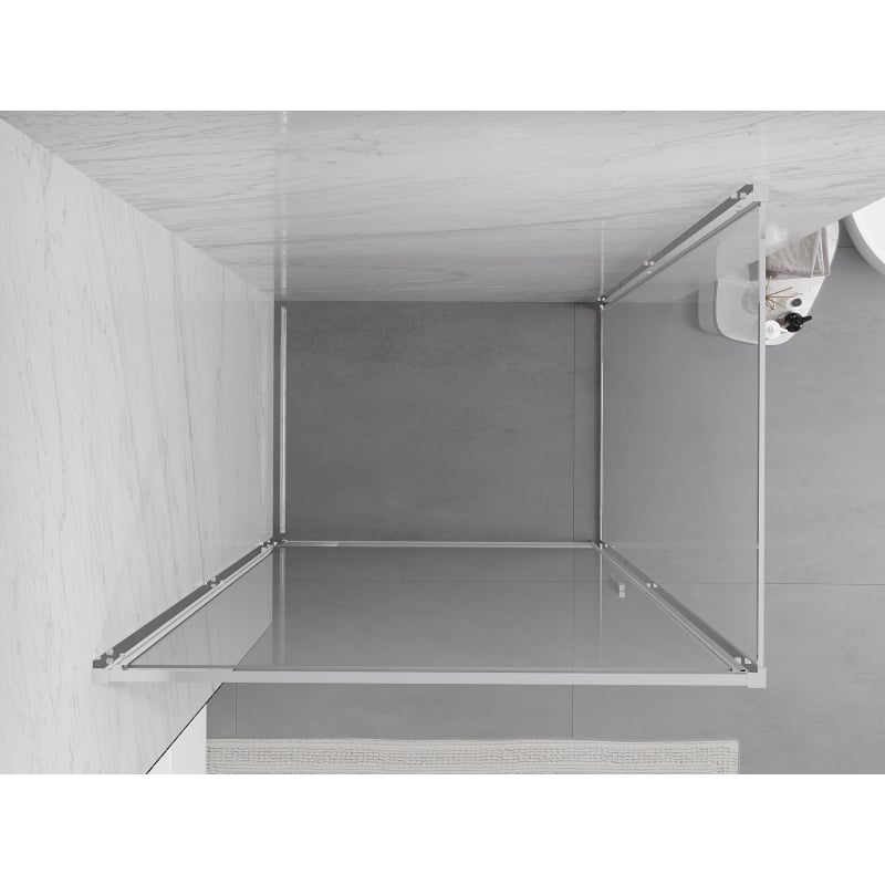 Mexen Exo cabine de douche pivotante 100 x 70 cm, transparent, chrome - 817-100-070-01-00
