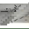 Mexen Lima inklapbare douchecabine 70 x 100 cm, transparant, zwart - 856-070-100-70-00