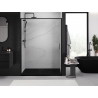 Mexen Exo-S puerta de ducha corredera 155 cm, transparente, negro - 8151-155-000-70-00