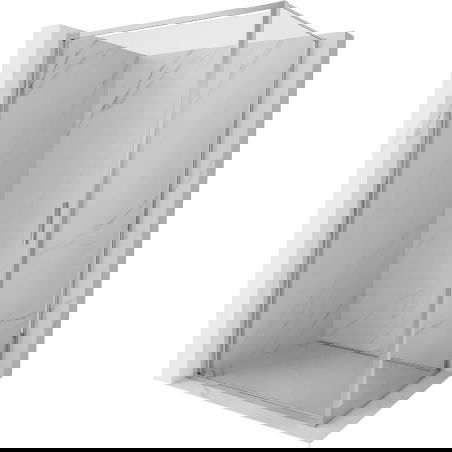 Mexen Exo cabine de duche basculante 70 x 100 cm, transparente, cromada - 817-070-100-01-00