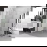 Mexen Exo Schwingtür-Duschkabine 75 x 75 cm, transparent, Chrom - 817-075-075-01-00
