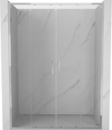 Mexen Exo-S Duo dubultas, bīdāmas dušas durvis 130 cm, caurspīdīgas, hroms - 8152-130-000-01-00