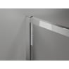 Mexen Exo double sliding shower door 150 cm, transparent, chrome - 8152-150-000-01-00