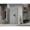 Mexen Lima faltbare Duschkabine 80 x 70 cm, transparent, schwarz - 856-080-070-70-00