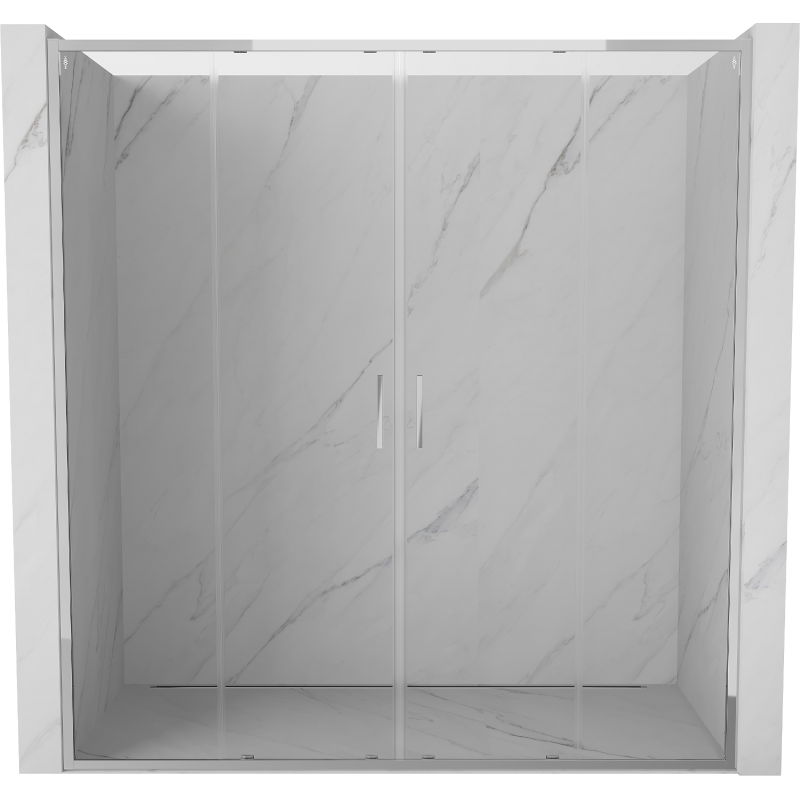 Mexen Exo Duschdoppeltüren, 200 cm, transparent, Chrom - 8152-200-000-01-00