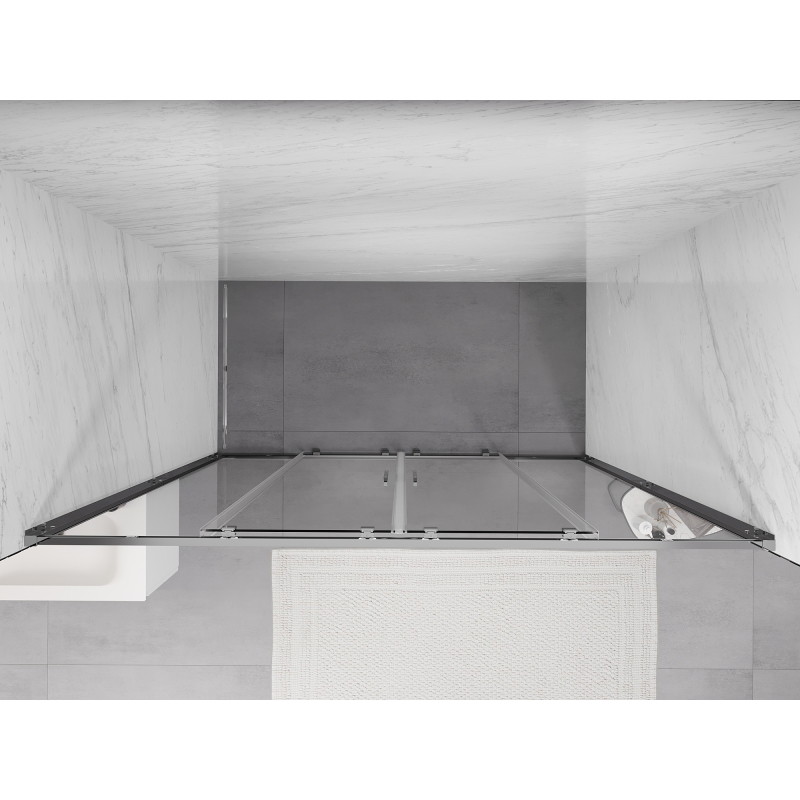 Mexen Exo drzwi prysznicowe podwójne rozsuwane 200 cm, transparent, chrom - 8152-200-000-01-00