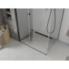 Mexen Lima inklapbare douchecabine 80 x 90 cm, transparant, zwart - 856-080-090-70-00