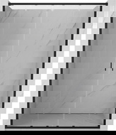 Mexen Exo dvokrilna drsna tuš vrata 130 cm, prozorna, črna - 8152-130-000-70-00