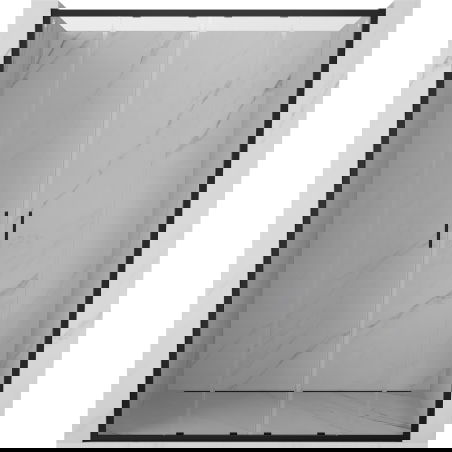 Mexen Exo duebel verschiebbar Duschdier 150 cm, transparent, schwaarz - 8152-150-000-70-00