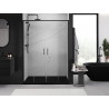 Mexen Exo-S Duo portes de douche doubles coulissantes 160 cm, transparentes, noires - 8152-160-000-70-00