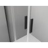Mexen Exo-S Duo puertas de ducha dobles corredizas de 180 cm, transparentes, negras - 8152-180-000-70-00