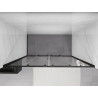 Mexen Exo-S Duo doppelt verschiebbare Duschabtrennung 200 cm, transparent, schwarz - 8152-200-000-70-00