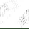 Mexen Exo dubbele schuifdouchedeuren 190 cm, transparant, zwart - 8152-190-000-70-00