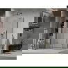 Mexen Lima opvouwbare douchecabine 80 x 100 cm, transparant, zwart - 856-080-100-70-00
