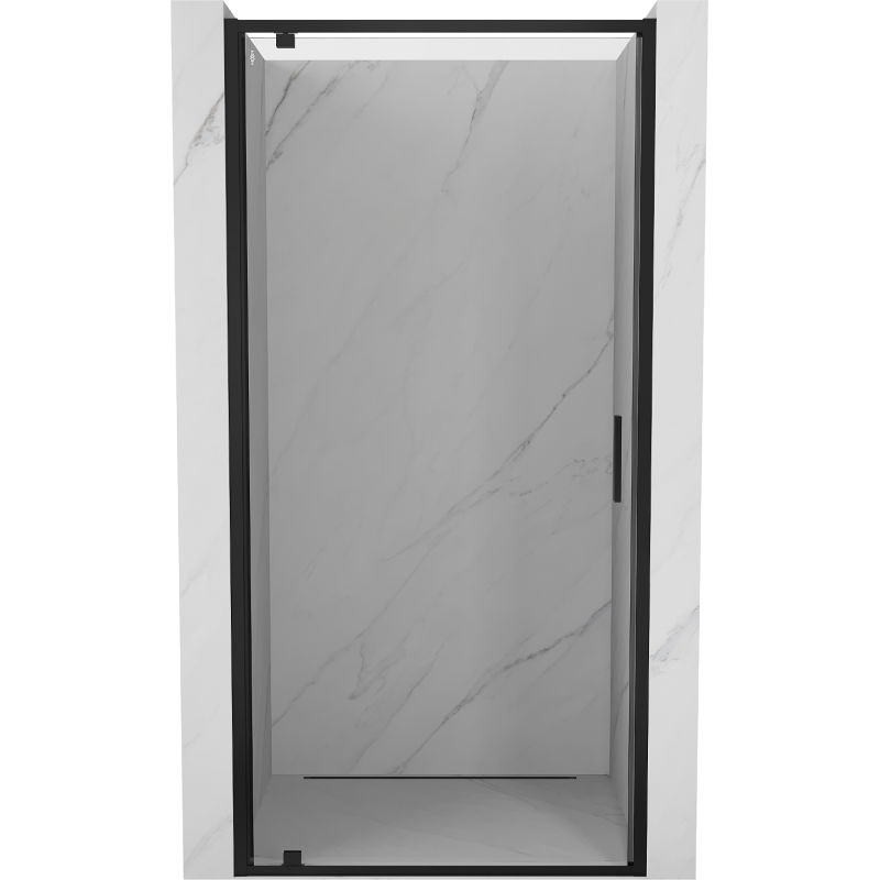 Mexen Exo Duschabtrenntür, schwenkbar, 60 cm, transparent, schwarz - 8181-060-000-70-00