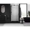 Mexen Exo-BR drzwi prysznicowe uchylne 85 cm, transparent, czarne - 8181-085-000-70-00