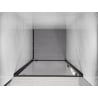 Mexen Exo Duschabtrennung schwenkbar 100 cm, transparent, schwarz - 8181-100-000-70-00