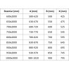 Mexen Exo-BR atveramas dušas durvis 95 cm, caurspīdīgas, melnas - 8181-095-000-70-00