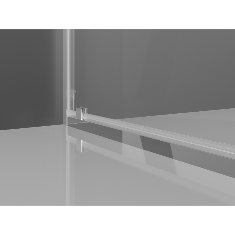Mexen Exo-BR Duo dubbele draaideur voor douche 100 cm, transparant, chroom - 8182-100-000-01-00