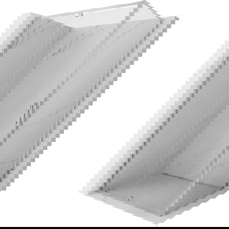 Mexen Exo καμπίνα ντους με ανοιγόμενη πόρτα 115 x 70 cm, διάφανη, χρώμιο