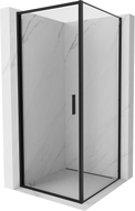Mexen Exo-B cabine de duche de abrir 70 x 70 cm, transparente, preta - 817-070-070-70-00