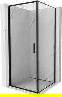 Mexen Exo kabina prysznicowa uchylna 70 x 70 cm, transparent, czarna - 817-070-070-70-00