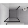 Mexen Exo-B cabina de ducha abatible 75 x 75 cm, transparente, negra - 817-075-075-70-00