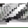 Mexen Exo draaideur douchecabine 85 x 85 cm, transparant, zwart - 817-085-085-70-00