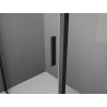 Mexen Exo-B nihajna pršna kabina 90 x 90 cm, prozorna, črna - 817-090-090-70-00