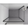 Mexen Exo-B svängbar duschkabin 90 x 80 cm, transparent, svart - 817-090-080-70-00