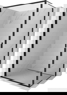 Mexen Exo Duschkabine, Schwingtür, 95 x 80 cm, transparent, schwarz - 817-095-080-70-00