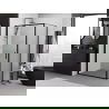 Mexen Exo Duschkabine schwenkbar 85 x 95 cm, transparent, schwarz - 817-085-095-70-00