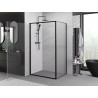 Mexen Exo-B kabina prysznicowa uchylna 95 x 100 cm, transparent, czarna - 817-095-100-70-00
