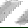 Mexen Exo halfronde douchecabine schuifbaar 80 x 80 cm, transparant, chroom - 8132-080-080-01-00