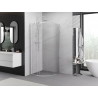 Mexen Exo-S Duo polkrožna drsna tuš kabina 100 x 100 cm, prozorna, krom - 8132-100-100-01-00