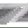 Mexen Exo asymmetrische halfronde douchecabine schuifdeur 90 x 80 cm, transparant, chroom - 8132-090-080-01-00