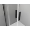 Mexen Exo-S Duo half rondeglide douchecabine 90 x 90 cm, transparant, zwart - 8132-090-090-70-00